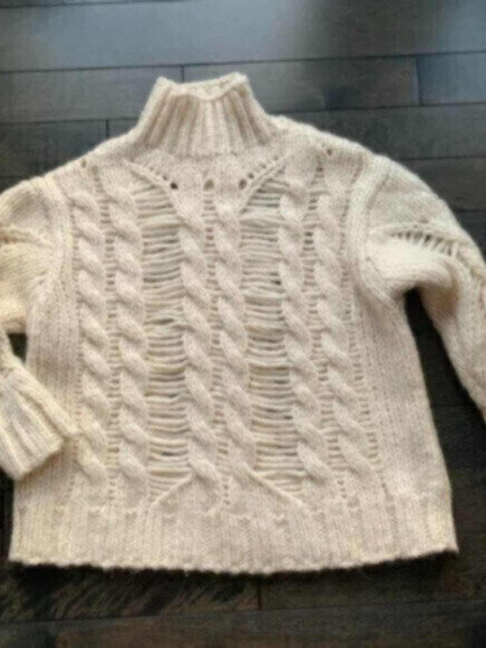 Zara Open Knit Pullover Sweater